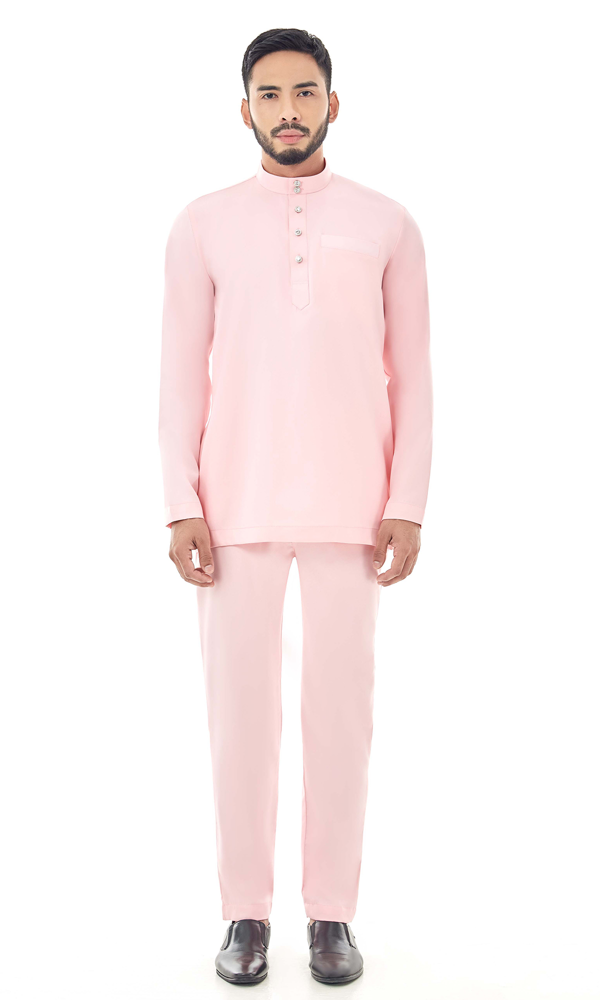 Malik Baju Melayu in Soft Pink